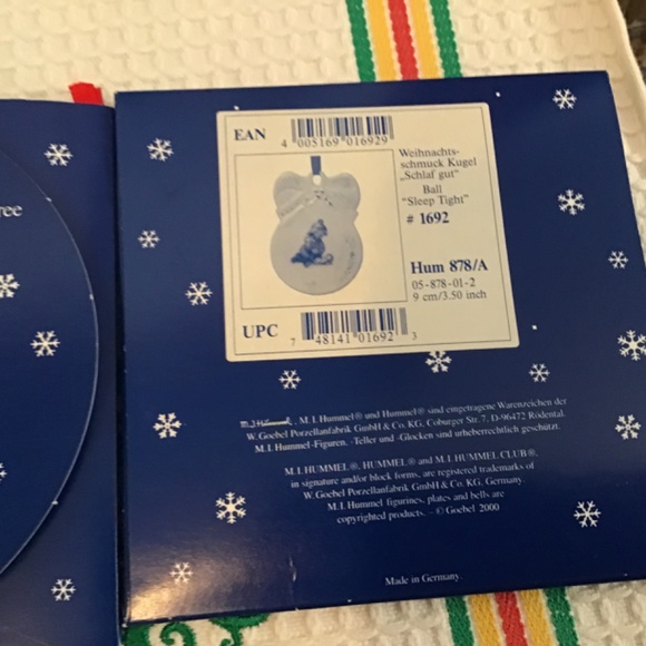 Goebel M.I. Hummel “Sleep Tight” ornament - made in Germany - Picture 4 of 7